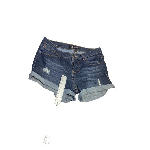 April Jeans Women's Low Stretch Distress Cuff Denim Jean Shorts Size Medium - Picture 1 of 4